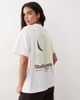 4505 4505 oversized heavyweight quick dry cotton T-shirt with studio fruit print in white - 3