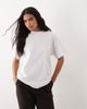 4505 4505 oversized heavyweight quick dry cotton T-shirt with studio fruit print in white - 4