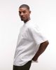 4505 4505 oversized heavyweight quick dry cotton t-shirt with tour graphic in white - 3