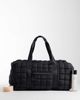 4505 4505 oversized quilted woven gym duffel bag in black - 2