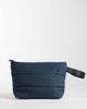 4505 4505 padded woven gym toiletry bag with key clip in slate blue - 4