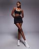 4505 4505 Padel active double layer light support sports bra in black and white - 3