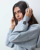 4505 4505 performance boxy cocoon fit zip up hoodie in gray heather - 1
