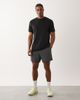 4505 4505 performance mesh quick dry back print running t-shirt in black - 2
