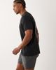 4505 4505 performance mesh quick dry back print running t-shirt in black - 4