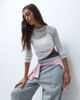 4505 4505 performance wide leg sweatpants with pintuck detail in gray heather - 2