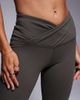 4505 4505 Petite slim kick leggings with wrap waist in soft touch fabric in dark olive-Green - 4