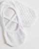 4505 4505 Pilates 3 pack non-slip grip socks with elastic straps in white - 1