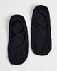 4505 4505 Pilates 3 pack non slip grip socks with elastic straps in black - 3