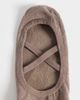 4505 4505 Pilates 3 pack non slip grip socks with elastic straps in fawn-Brown - 2