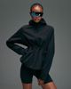 4505 4505 Premium cinch waist water repellent running jacket with hood in void black - 1