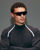 4505 4505 Premium woven water repellent running jacket with zip pockets and reflective detailing in void black - 4