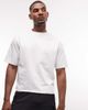 4505 4505 quick dry cotton raw hem cropped training t-shirt in white - 3