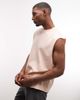 4505 4505 quick dry cotton raw hem cut off training tank top in peach-pink - 4