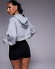 4505 4505 quick dry performance jersey cropped hoodie in gray heather-Neutral - 3