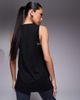 4505 4505 quick dry performance jersey dropped armholes tank top in black - 2