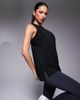 4505 4505 quick dry performance jersey dropped armholes tank top in black - 3