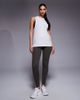 4505 4505 quick dry performance jersey dropped armholes tank top in white - 3