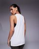 4505 4505 quick dry performance jersey dropped armholes tank top in white - 4