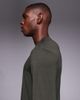 4505 4505 quick dry performance jersey long sleeve training top in khaki-Green - 4