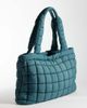 4505 4505 quilted woven drawstring oversized gym tote in sage-Green - 4