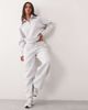 4505 4505 Rest Day 1/4 zip cocoon sweat in scuba-style fabric in gray heather - 3