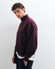 4505 4505 Rest Day 400gsm heavyweight cotton boxy 1/4 zip sweat in maroon-RED - 2