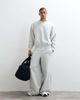 4505 4505 Rest Day 400gsm heavyweight cotton boxy crew neck sweatshirt in light gray heather - 1