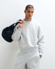 4505 4505 Rest Day 400gsm heavyweight cotton boxy crew neck sweatshirt in light gray heather - 3