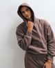 4505 4505 Rest Day 400gsm heavyweight cotton boxy overhead hoodie in taupe brown - 1