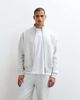4505 4505 Rest Day 400gsm heavyweight cotton boxy zip up track jacket in light gray heather - 3