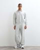 4505 4505 Rest Day 400gsm heavyweight cotton loose fit cuffed sweatpants in light gray heather - 1