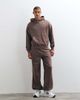 4505 4505 Rest Day 400gsm heavyweight cotton loose fit cuffed sweatpants in taupe brown - 1