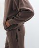 4505 4505 Rest Day 400gsm heavyweight cotton loose fit cuffed sweatpants in taupe brown - 4