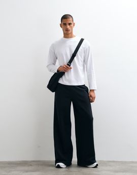 4505 4505 Rest Day 400gsm heavyweight cotton super oversized jogger in black