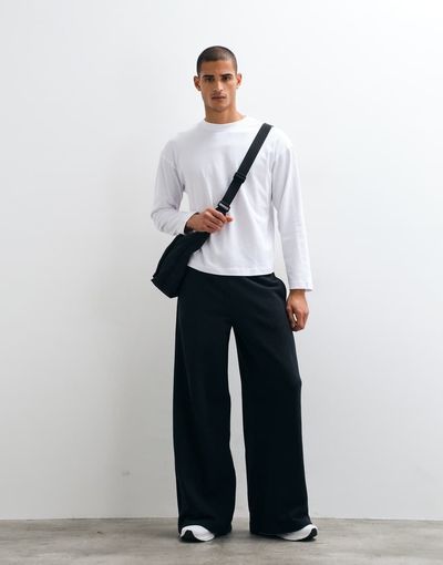4505 4505 Rest Day 400gsm heavyweight cotton super oversized jogger in black