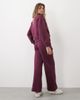 4505 4505 Rest Day 400gsm heavyweight cotton wide leg sweatpants in wine-PURPLE - 4