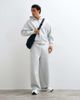 4505 4505 Rest Day barrel leg sweatpants in scuba-style fabric in light gray heather - 1