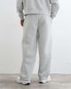 4505 4505 Rest Day barrel leg sweatpants in scuba-style fabric in light gray heather - 3