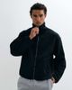 4505 4505 Rest Day funnel neck boxy fit borg fleece with zip pockets in black - 1