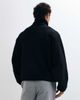 4505 4505 Rest Day funnel neck boxy fit borg fleece with zip pockets in black - 4