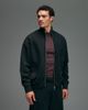 4505 4505 Rest Day heavyweight 440gsm cotton oversized boxy zip-up funnel neck sweatshirt in washed black - 1