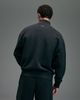4505 4505 Rest Day heavyweight 440gsm cotton oversized boxy zip-up funnel neck sweatshirt in washed black - 4