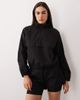 4505 4505 ripstop overhead water repellent track jacket with chest pocket in black - 3