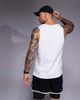 4505 4505 Running cotton tank top with quick dry finish in white - 4