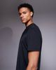 4505 4505 running quick dry back print performance mesh t-shirt in black - 3