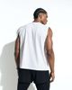 4505 4505 running quick dry performance waffle boxy oversized boxy oversized tank in white - 4