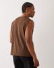 4505 4505 running quick dry performance waffle boxy oversized tank in brown - 3