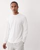 4505 4505 running quick dry performance waffle long sleeve top with curved hem in white - 1