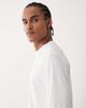 4505 4505 running quick dry performance waffle long sleeve top with curved hem in white - 4